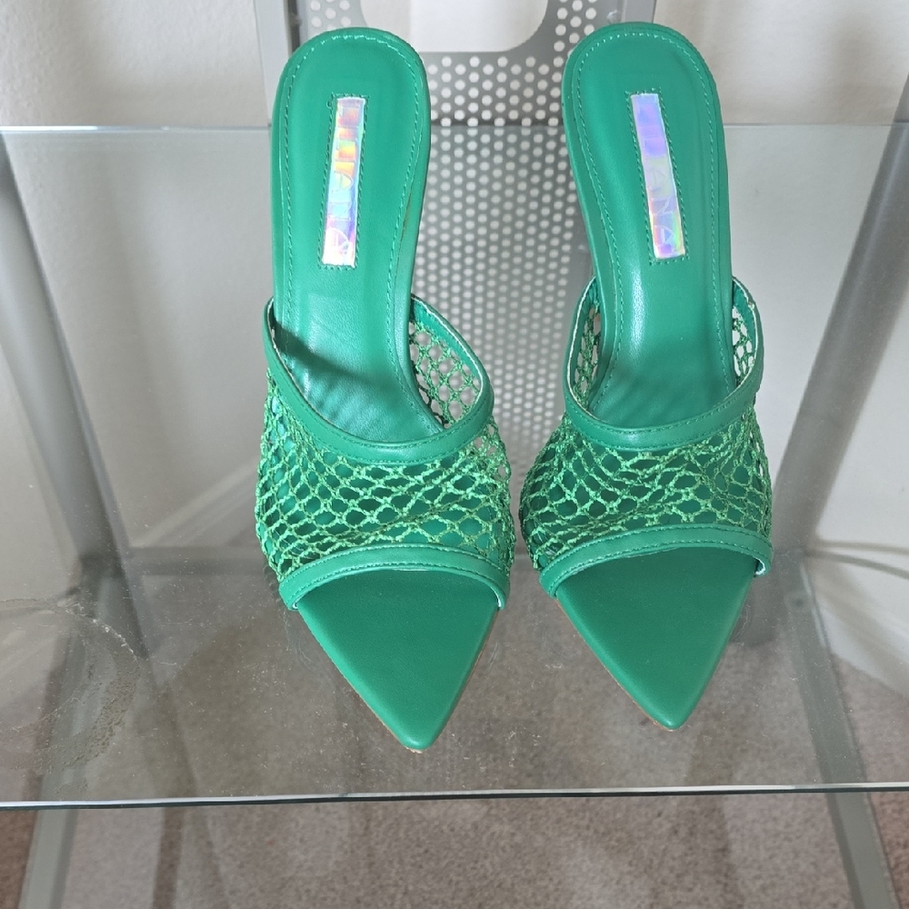 Liliana Green Heels Elegant Shoes